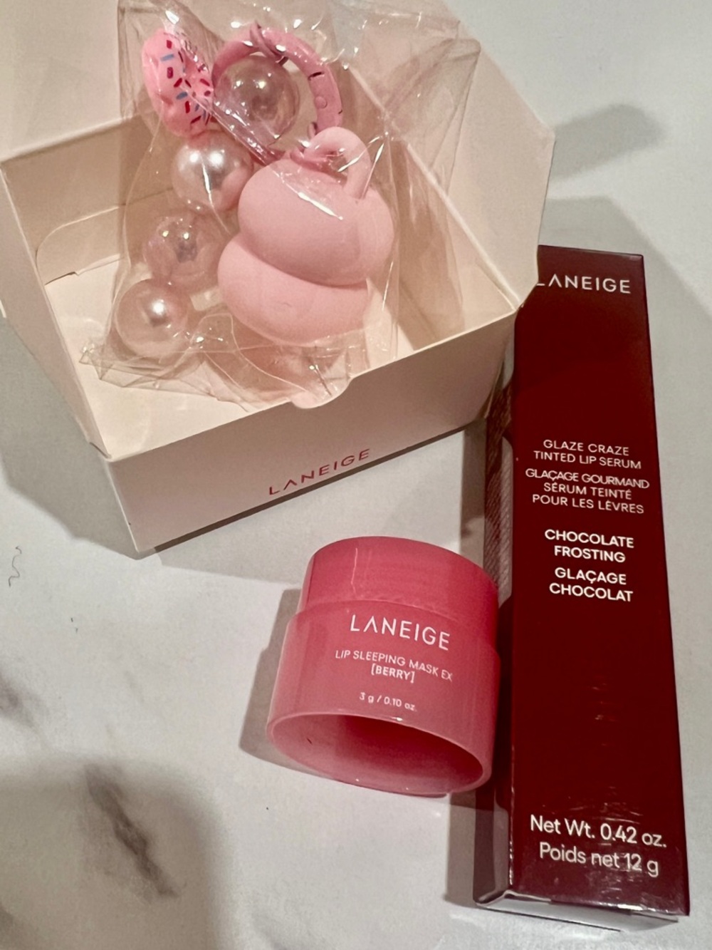 LANEIGE Chocolate Frosting Tinted Lip Serum set